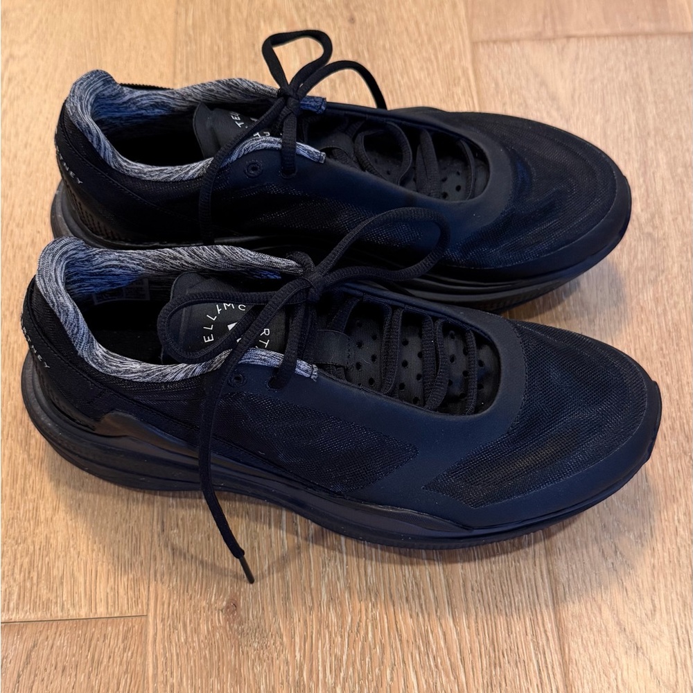 Adidas x Stella McCartney Black Women’s Athletic Shoes Size 9.5 Worn Twixe - Picture 3 of 5